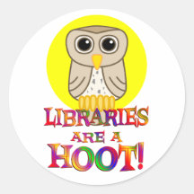 Libraries are a Hoot Stickers