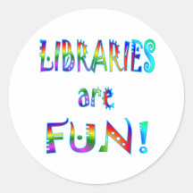 Libraries are Fun Stickers