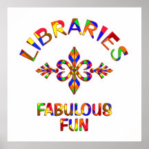 Libraries Fabulous Fun Posters