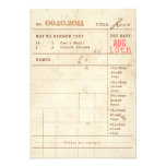Library Card RSVP Personalized Invitation