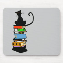 Library Cat Mouse Pads