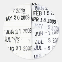 Library Date Stamp Stickers