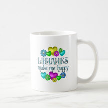 Library Happiness Coffee Mugs