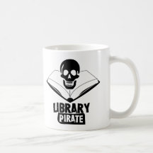 Library Pirate Coffee Mugs