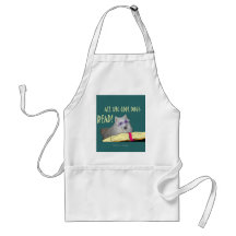 Library - Samoyed - Cool Dogs Read Literacy Apron