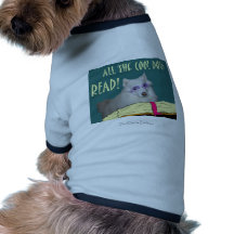 Library - Samoyed - Cool Dogs Read Literacy Pet Tee