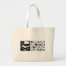 Library Work Survive Canvas Bags