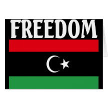 Libya Freedom Flag Cards