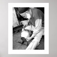 Libyan Craftsman (B&W) Posters