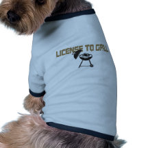License To Grill Doggie Tshirt
