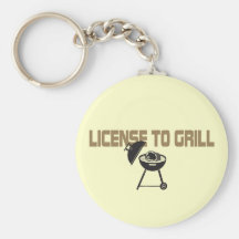 License To Grill Key Chains