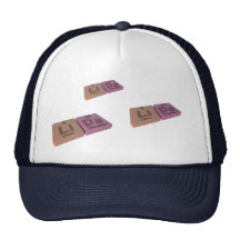Lids as Li Lithium and Ds Darmstadtium Mesh Hats