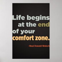 Life begins at the end (Large Template Editable) Print