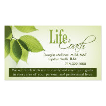 Life Coach I Personal Goals Spiritual Counseling Business Card