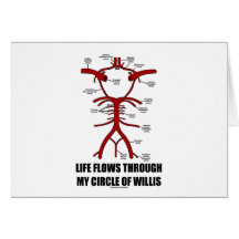 Life Flows Through My Circle Of Willis (Health) Card