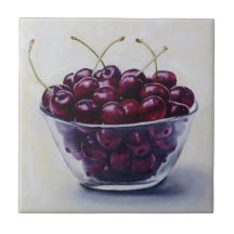 Life is a Bowl of Cherries Ceramic Tiles