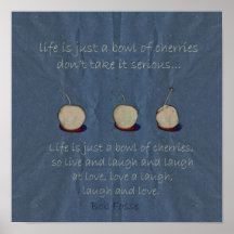 life is bowl of cherries poster