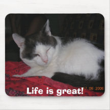Life is great! mouse mat