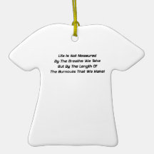 Life Is Not Measured By The Breaths We Take Christmas Tree Ornaments