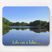 Life on a lake Mousepad