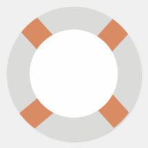 lifebelt round sticker