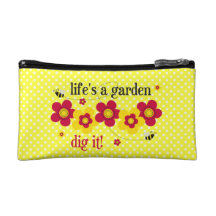 Life's A Garden Cosmetic Bag