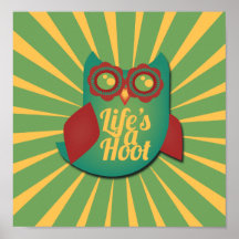 Life's a Hoot owl Print