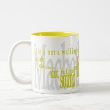 'Life's but a Walking Shadow' Shakespeare Mug
