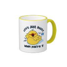 Life's Ducky 1st Birthday Coffee Mugs