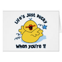 Life's Ducky 1st Birthday Greeting Cards