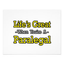Life's Great When You're a Paralegal Personalised Invitations