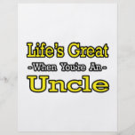 Life's Great When You're an Uncle Flyers