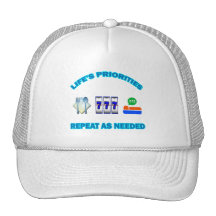 LIFE'S PRIORITIES TRUCKER HAT