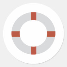 lifesaver icon sticker