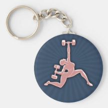Lifting Lady Key Chains