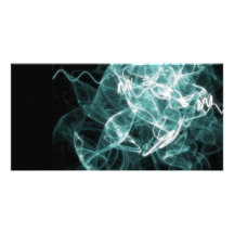 Light and Smoke Photo Greeting Card