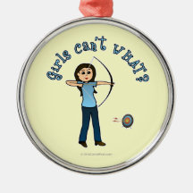 Light Archery in Blue Christmas Ornament