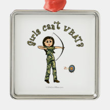Light Archery in Camouflage Christmas Tree Ornaments