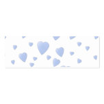 Light Blue and White Love Hearts Pattern. Business Card
