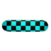Light Blue Checks Skateboard Decks