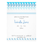 light blue duck row baby shower invitation invitations