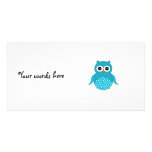 Light blue owl photo cards