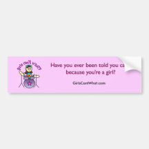 Light Drummer Girl Bumper Stickers