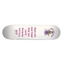 Light Drummer Girl Custom Skateboard