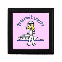 Light Female Captain Keepsake Boxes