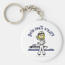 Light Female Captain Key Chain