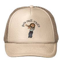 Light Girl Trumpet Player Mesh Hat