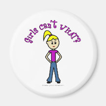 Light Girls Can't WHAT? Logo Refrigerator Magnets