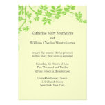 Light Green And Chartreuse Wedding Invitations invitations