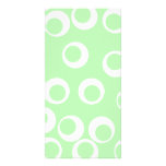 Light green and white retro pattern. photo card